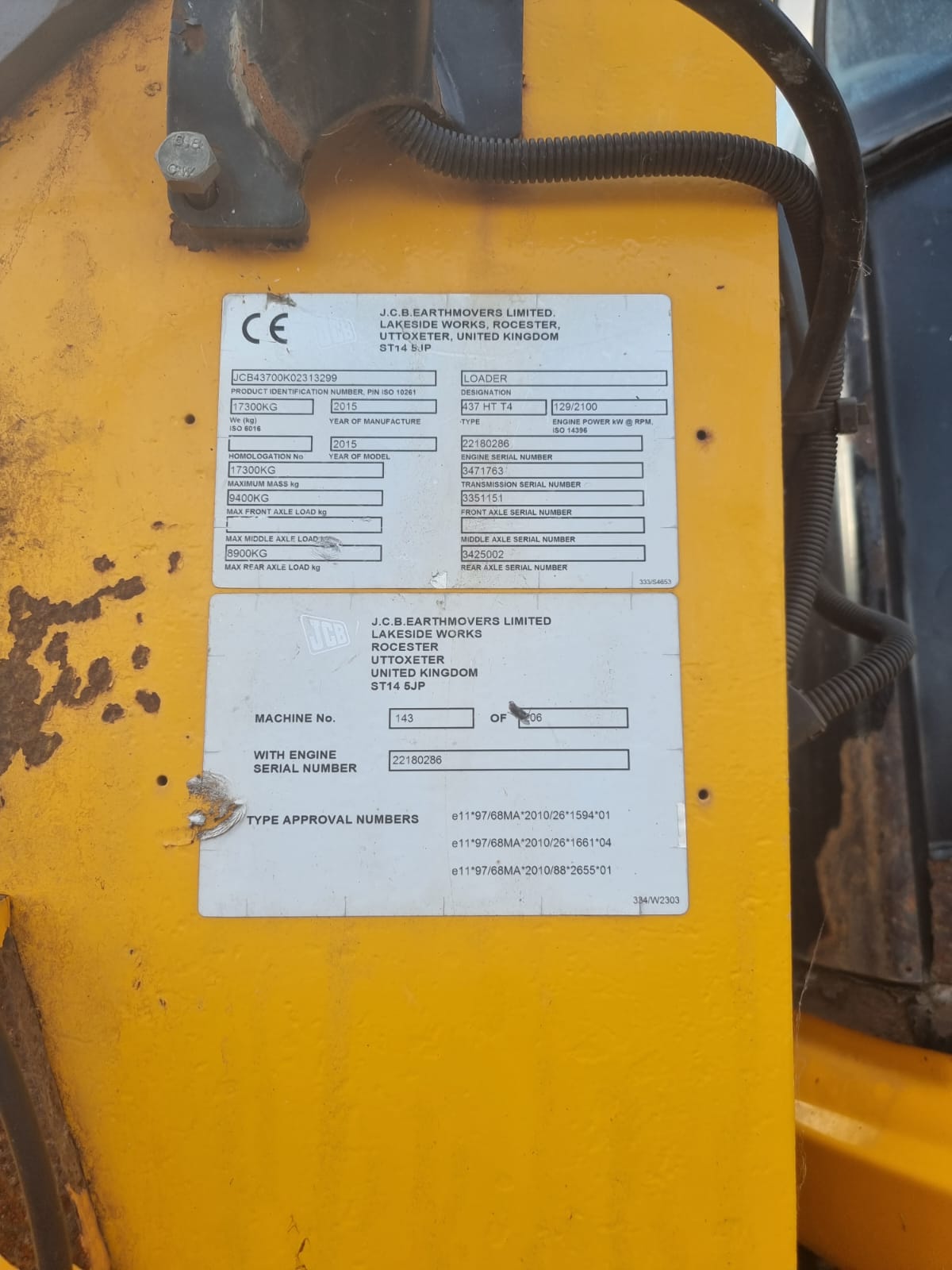 JCB 437HT Wheel Loader - Image 2